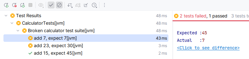 TestBalloon Example Test Run